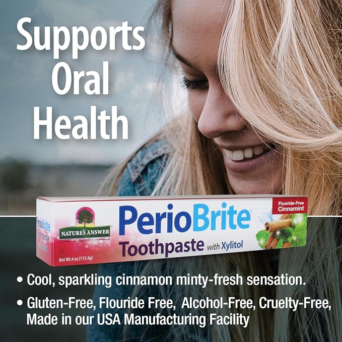 PerioBrite Cinnamint Toothpaste with Xylitol by Nature's Answer