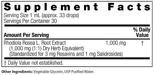 Rhodiola Alcohol Free Extract by Nature's Answer
