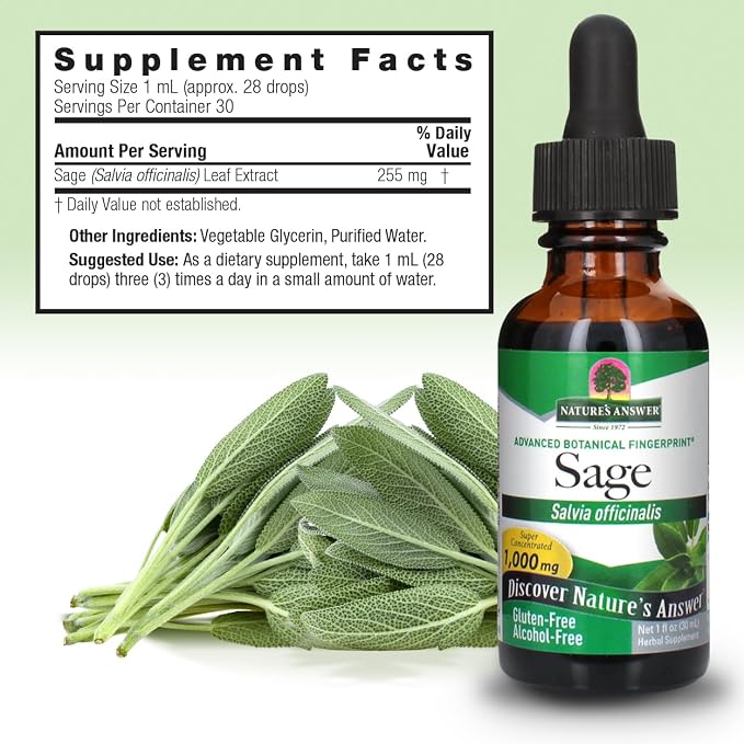 Sage Alcohol Free Extract by Nature's Answer