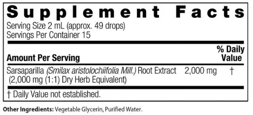 Sarsaparilla Alcohol Free Extract by Nature's Answer