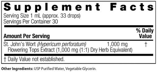 St John's Wort Alcohol Free Extract by Nature's Answer