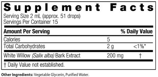 White Willow Bark Alcohol Free Extract by Nature's Answer
