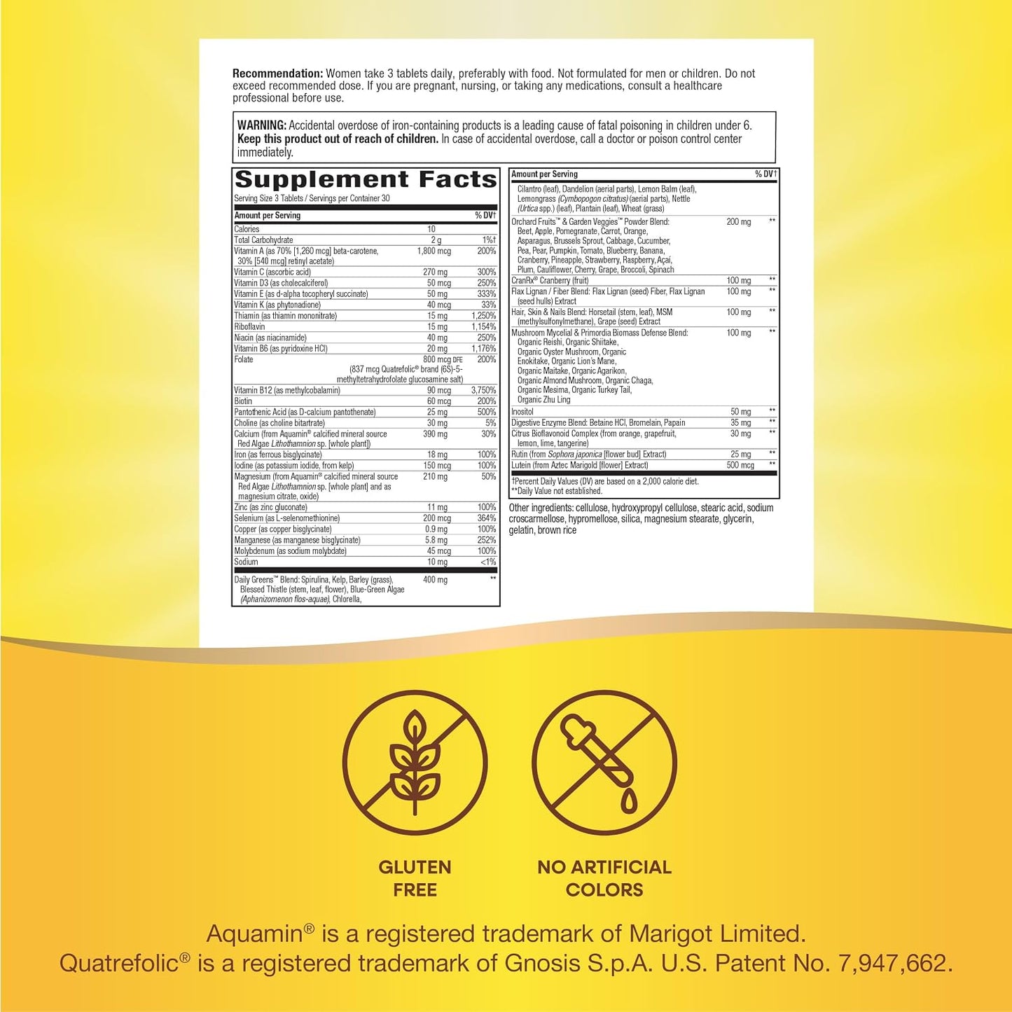 Alive Women's Max 3 Multivitamin Tablets by Nature's Way