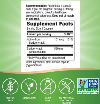 Bladderwrack Capsules by Nature's Way