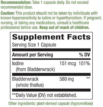 Bladderwrack Capsules by Nature's Way