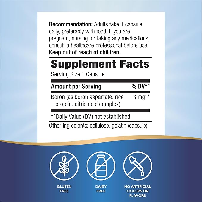 Boron Complex 3mg Capsules by Nature's Way