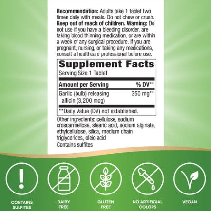 Garlicin Cardio Vegan Tablets by Nature's Way