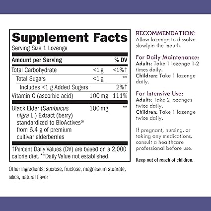 Sambucus Original Elderberry Lozenge by Nature's Way