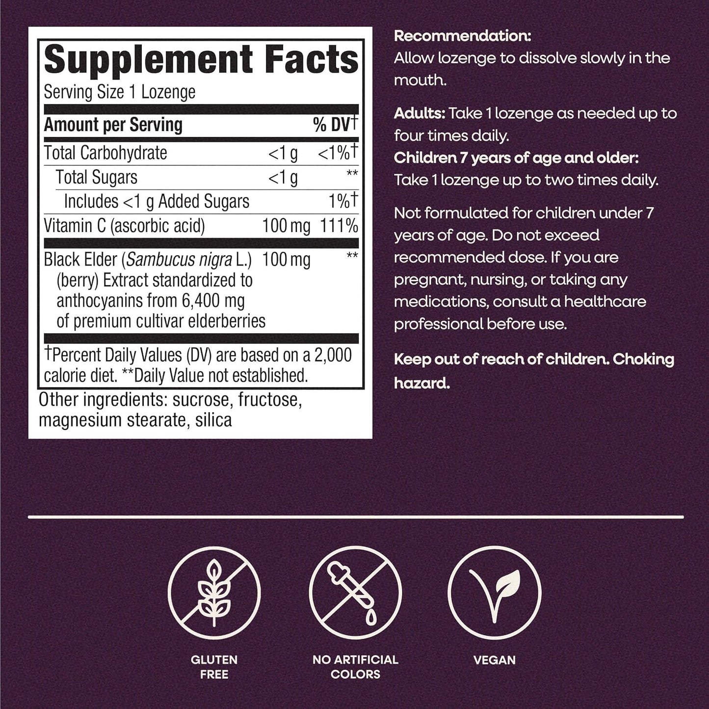 Sambucus Original Elderberry Lozenge by Nature's Way