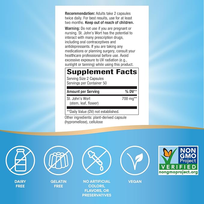 St John's Wort Capsules by Nature's Way