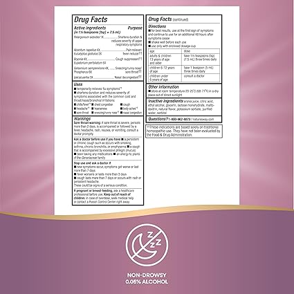 Umcka Cold & Flu Relief Berry Syrup by Nature's Way