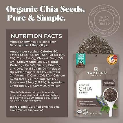 Organic Chia Seeds by Navitas
