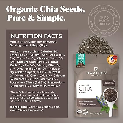 Organic Chia Seeds by Navitas