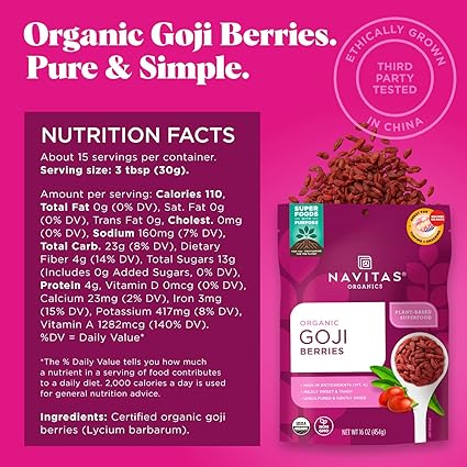 Organic Goji Berries by Navitas