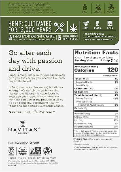 Organic Hemp Powder by Navitas