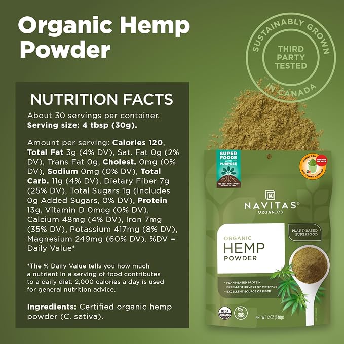 Organic Hemp Powder by Navitas