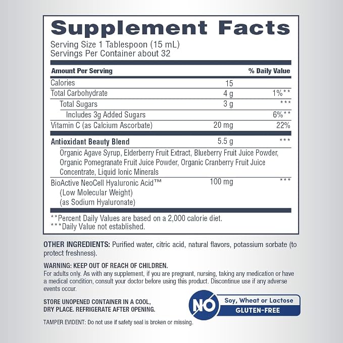 Liquid Hyaluronic Acid Blueberry by NeoCell