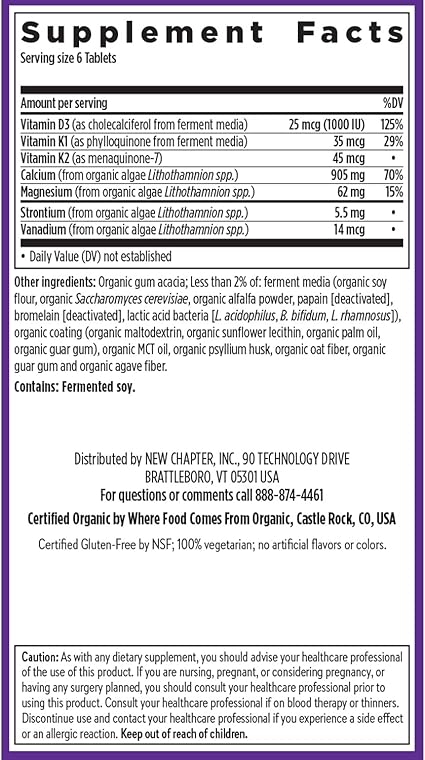 Bone Strength Tiny Tabs by New Chapter