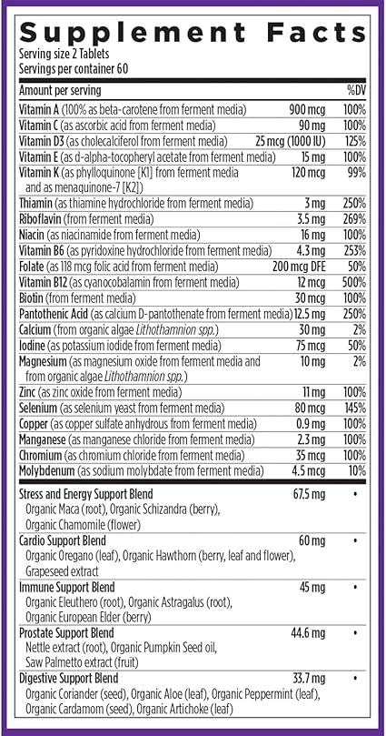 Men's Advanced Multivitamin Tablets by New Chapter
