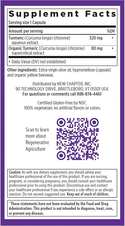 Turmeric Force Capsules by New Chapter