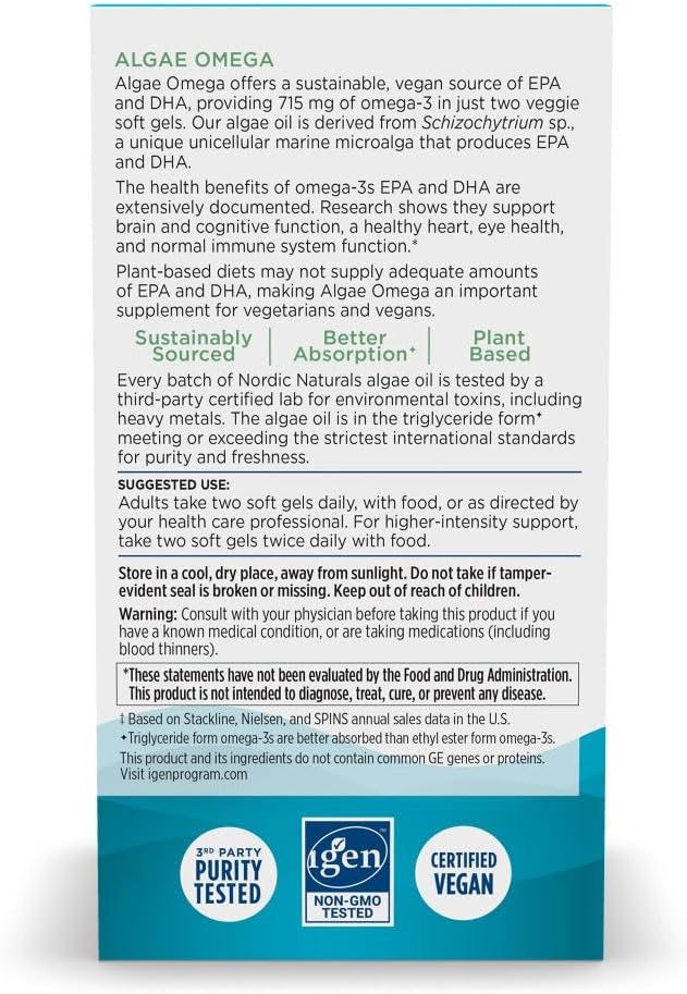 Algae Omega 120sg by Nordic Naturals