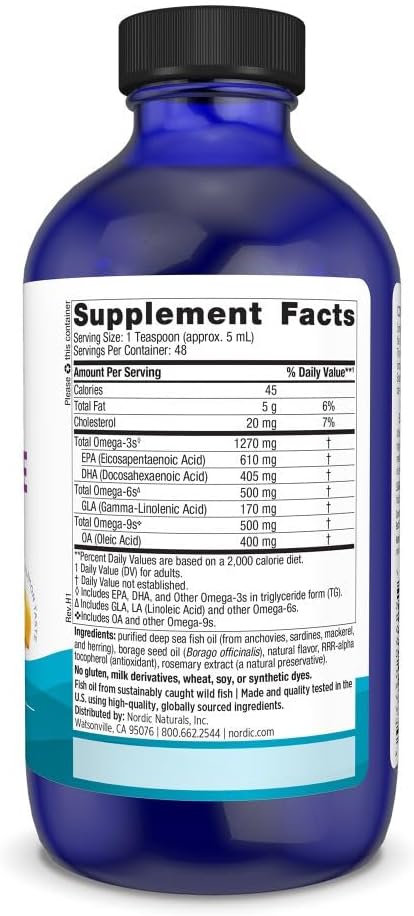 Complete Omega Liquid 8oz by Nordic Naturals