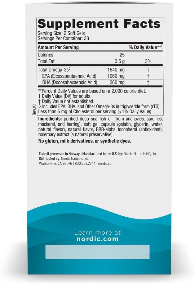 EPA Xtra 60sg by Nordic Naturals