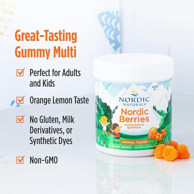 Nordic Berries Citrus 200 Gummies by Nordic Naturals