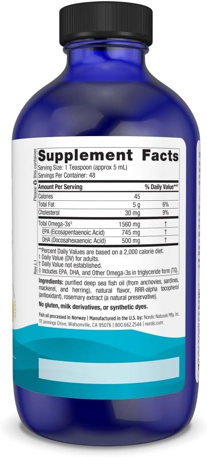 Omega-3 Liquid 8oz by Nordic Naturals