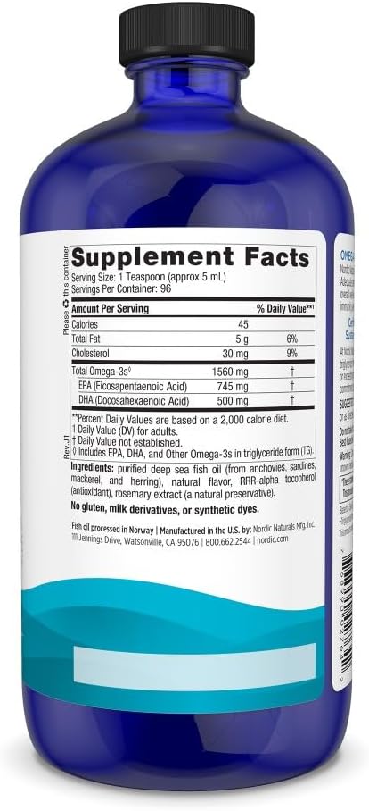 Omega-3 Liquid 16oz by Nordic Naturals