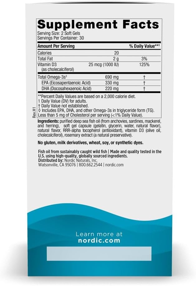Omega-3D 60sg by Nordic Naturals