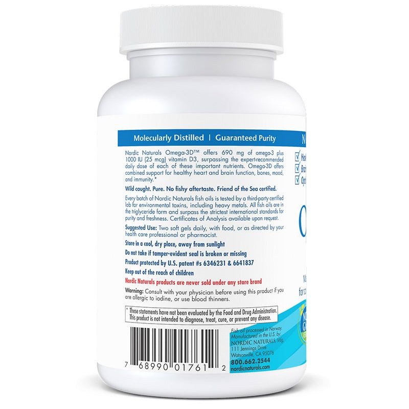 Omega-3D 60sg by Nordic Naturals