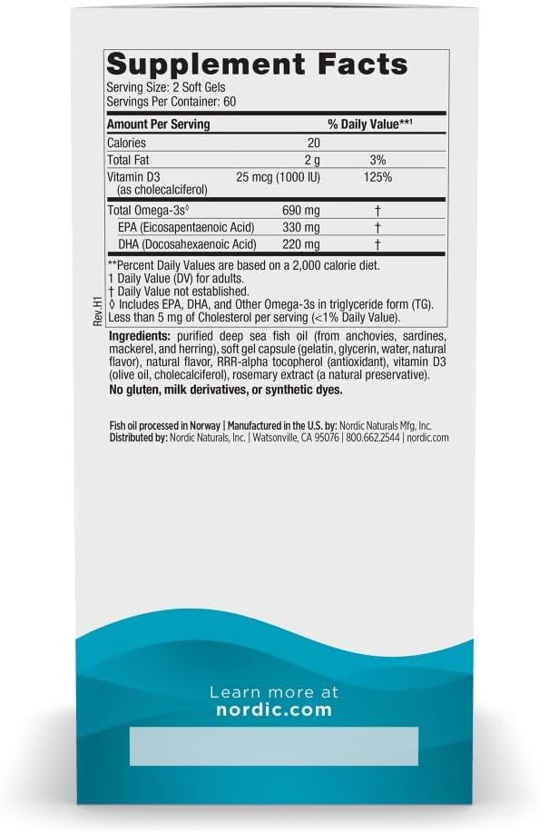 Omega-3D 120sg by Nordic Naturals