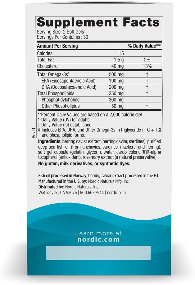 Omega-3 Phospholipids 60sg by Nordic Naturals