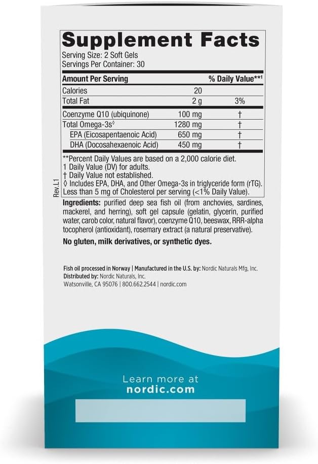Ultimate Omega + CoQ10 60sg by Nordic Naturals