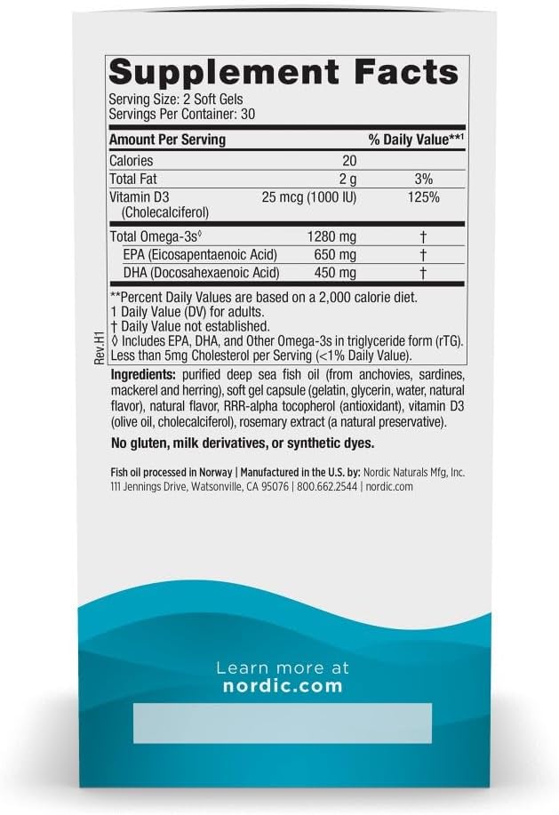 Ultimate Omega D3 60sg by Nordic Naturals