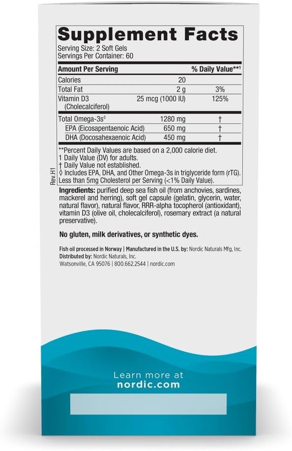 Ultimate Omega D3 120sg by Nordic Naturals