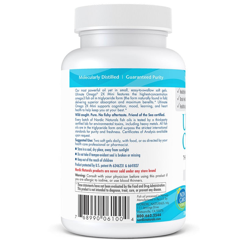 Ultimate Omega 2X Mini 60sg by Nordic Naturals