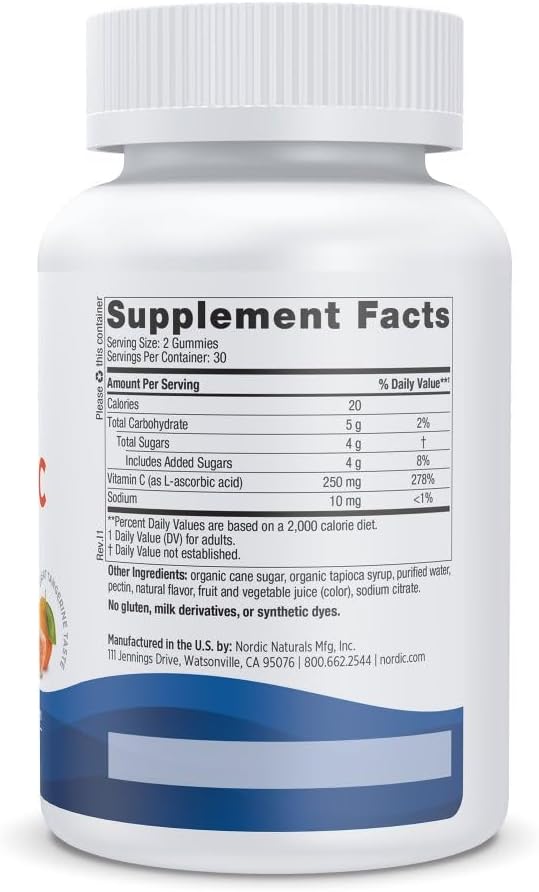 Vitamin C 60 Gummies by Nordic Naturals