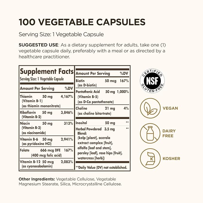 B-Complex 50mg Capsules by Solgar