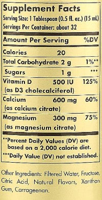 Liquid Calcium Magnesium D3 Orange Vanilla by Solgar