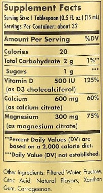 Liquid Calcium Magnesium D3 Strawberry by Solgar