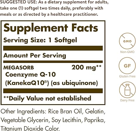 CoQ-10 200mg Softgels by Solgar