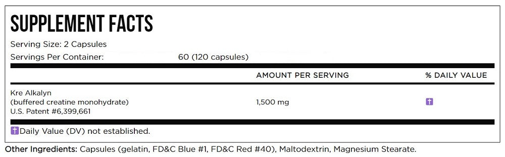 Kre-Alkalyn 120caps by EFX Sports