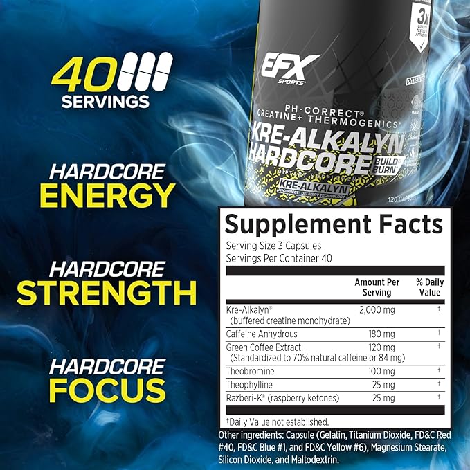 Kre-Alkalyn Hardcore 120caps by EFX Sports