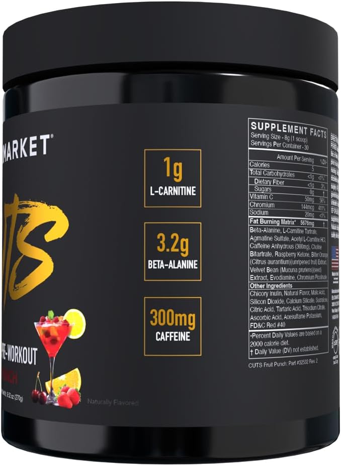 CUTS PreWorkout Fruit Punch by BlackMarket