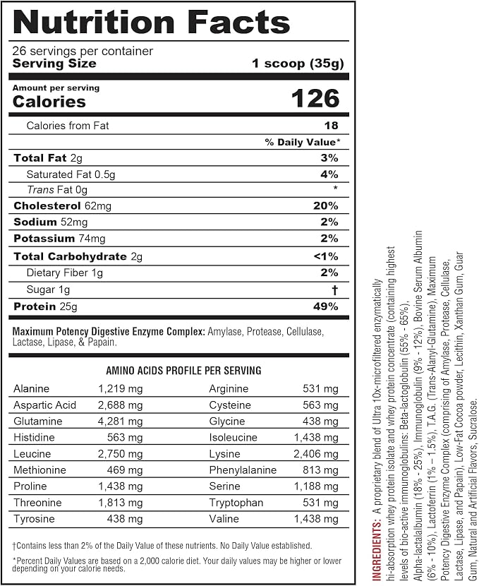 Protizyme Chocolate 2lb by Metabolic Nutrition
