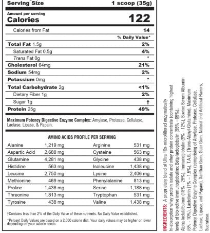 Protizyme Vanilla 4lb by Metabolic Nutrition