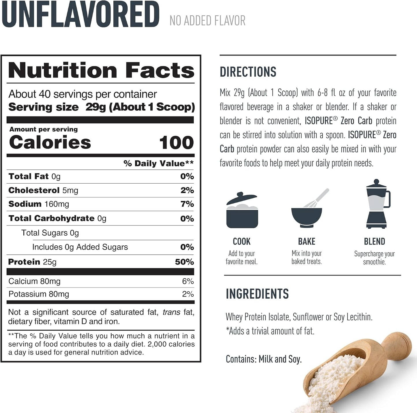 Isopure Unflvored 3lb by Nature's Best