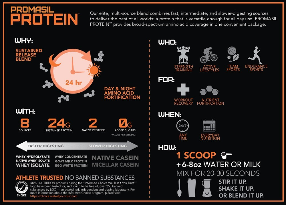 Promasil Rich Chocolate 5lb by Rival Nutrition